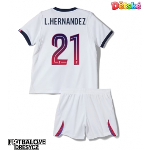 Paris Saint-Germain Lucas Hernandez #21 Dětské Venkovní dres komplet 2026-27 Krátký Rukáv (+ trenýrky)